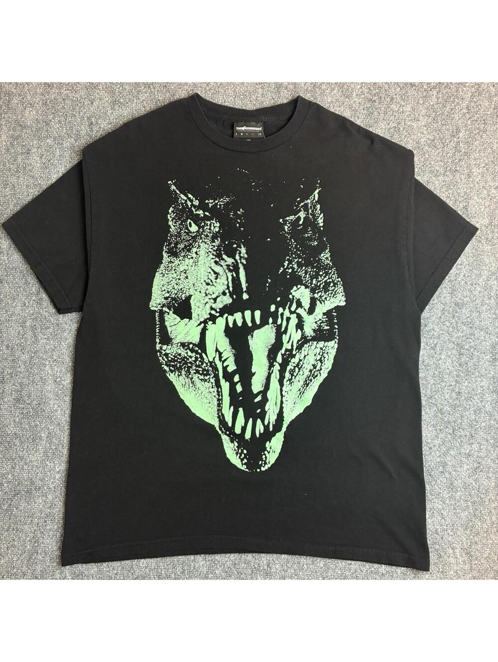 The Hundreds X Jurassic Park BLACK Glow In The Dark T Shirt